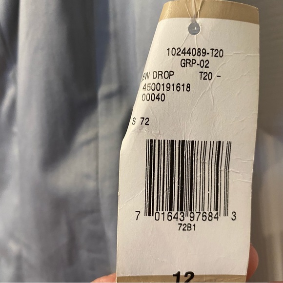 NWT Nine West Dew Drop Fit & Flare Silver Tank Dress Size 12 - Picture 7 of 15